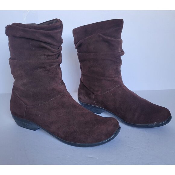 Dansko Brown Suede Leather Slouch Ankle Boots. Size EU 39/US 8.5-9 - Picture 1 of 8